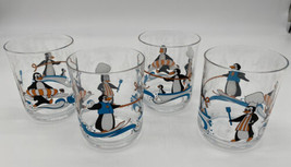 4 Vintage Plastic Penguins Cups Summer Sports Water Skiing BBQ Swimming Beach - $18.99