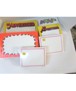 LOT OF STORE SIGNS NEVER USED 7X11 &amp; 5X7 HEAVY STOCK - $165.14 MXN