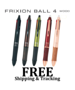 Pilot FriXion Ball 4 Wood 0.5mm Multi-Color Erasable Ballpoint Gel pen NEW - £27.63 GBP+
