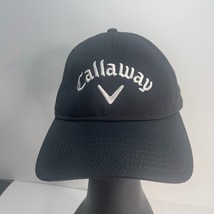 Callaway Golf Adjustable Hat Cap Tennis Black White - $12.86