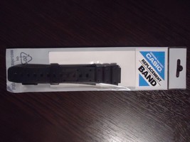 Casio Original Black Rubber Watch Band Strap TRI-10W-1 SDB-500W SDB-500WX TS-100 - £9.91 GBP