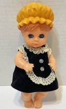 VTG 1967 Uneeda 7&quot; Little Sophistics Sleepy Eye Doll Black Velvet Dress ... - £16.08 GBP