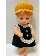 VTG 1967 Uneeda 7&quot; Little Sophistics Sleepy Eye Doll Black Velvet Dress ... - £16.09 GBP