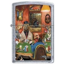 Zippo Lighter - Picken&#39;s Big game Poker Street Chrome - 852178 - $26.96