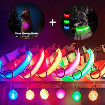 Illuminate Your Canine Companion: USB Rechargeable LED Dog Collar - £23.60 GBP+