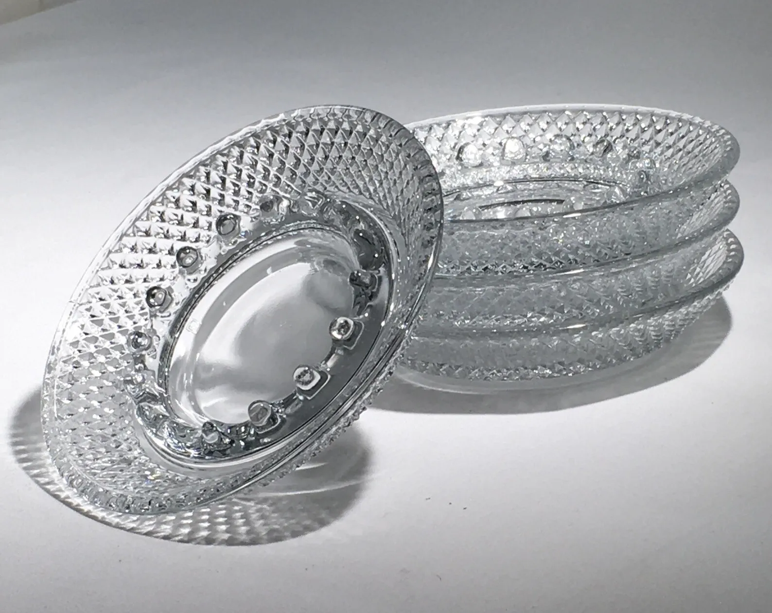  Clear Glass Hobnail Round Ashtray - £51.14 GBP