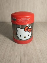 Hello Kitty Thermos Sanrio Stainless Steel Kids Red Silver Cold Hot Beverage - £3.47 GBP