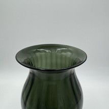 MCM Blenko 1957 Charcoal Art Glass Vase Wayne Husted Fooied Base 10 1/2” - £132.43 GBP