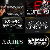 Special Futuristic Font Bundle 300+ Instant Download Canva Procreate Cri... - $5.99