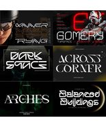 Special Futuristic Font Bundle 300+ Instant Download Canva Procreate Cri... - $112.67 MXN