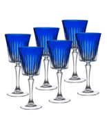 Barski-Onyx Red Wine Glass Blue, 10 oz. Set of 6 - $237.60