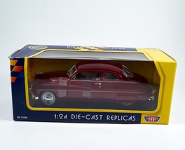 Motor Max 1949 Mercury Car 1:24 Die-Cast Replicas Collector&#39;s Edition Red Wine - £13.58 GBP