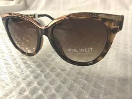 NEW Nine West Womens Oversized Tortoise Shell Sunglasses Fashion Brown - £11.96 GBP