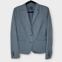 ANN TAYLOR charcoal 2 button blazer suit jacket size 8 career office work - £26.64 GBP