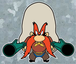 Yosemite Sam Gun Kids Cartoon Vinyl Sticker Car Truck Window Decal Laptop - $2.18+