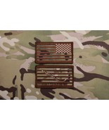 Multicam Reverse US Flag &amp; USN First Navy Jack Patch Set Naval Special W... - $306.26 MXN