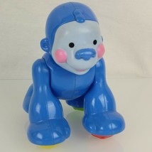 Fisher Price Amazing Animals Clicker Click Clack Blue Gorilla Monkey Ape... - £13.44 GBP