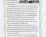 The Fork in the Road Tavern &amp; Grill Menu Arlington Texas 1999 - $15.84