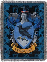 Northwest Woven Tapestry Throw Blanket, 48 X 60 Inches, Ravenclaw Crest - £31.96 GBP