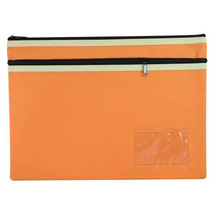 Osmer Polyester Giant 2-Zip Pencil Case - Orange - £25.29 GBP