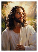 JESUS CHRIST OF NAZARETH CHRISTIAN PAINTING 5X7 PHOTO - £6.65 GBP