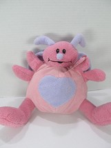 Animal Adventure Pink Heart Tummy LadyBug Valentines Day Stuffed Plush w... - $11.30