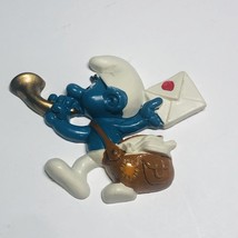 Smurfs Magnet Smurf Postman Vintage Figure Rare 1983 Figurine 80s PVC Toy - £15.17 GBP