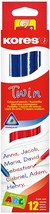 The 12-Pack Of Kores - Twin: Double-Sided Red And Blue Pencils For Kids And - £26.54 GBP