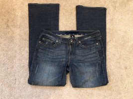 Refuge Women&#39;s Bootcut Dark Wash Blue Jeans size 11R Distressed - £9.57 GBP