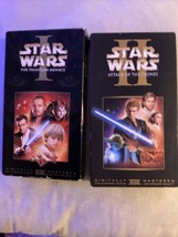 Star Wars Episode I:  Phantom Menace II: Attack of the Clones  VHS Lot of 2 - £7.82 GBP