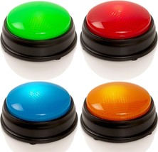 Answer Buzzers for Game Shows Set of 4 Game Buzzers with Lights Sounds B... - $30.46