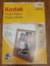 Kodak Photo Paper 180 sheets 4&quot; x 6&quot; Instant Dry Gloss Brillant open box - $9.90