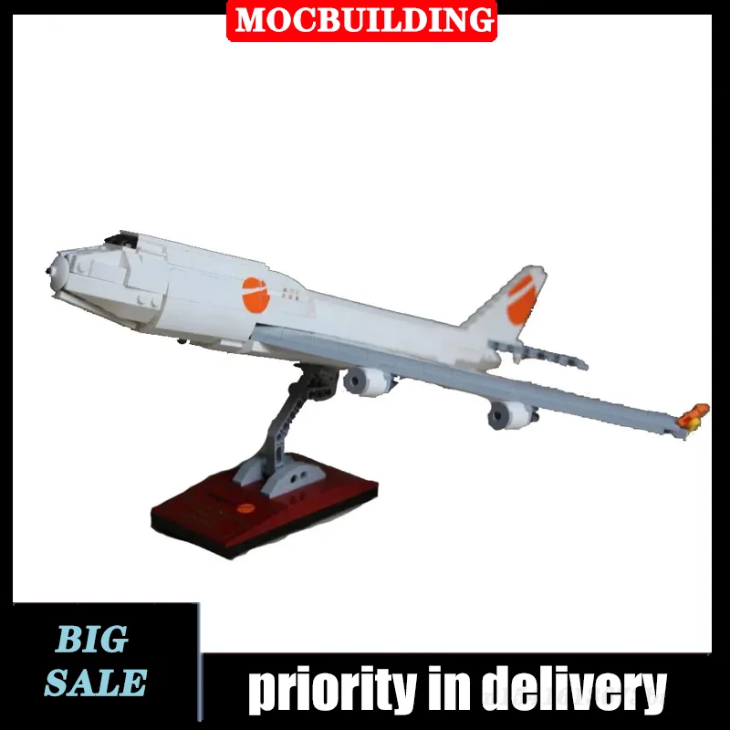 MOC City Aircraft Desk Model Building Block Assembly Cargo Transport Vehic - £95.38 GBP