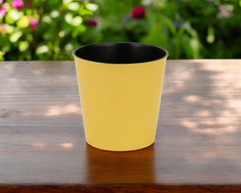 5&quot; Yellow Recycled Plastic Indoor Outdoor Round Pot Planter - $82.30 CAD