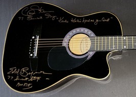 Edd Byrnes Connie Stevens Signed Guitar Kookie Lend Me Your Comb 77 Sunset Strip - £430.84 GBP