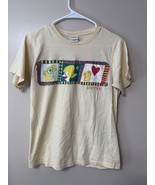 Unisex Small Vintage Guster Band Tee Organic Cotton Heart Abstract Art - €21,45 EUR