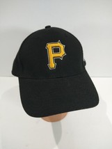 Pittsburgh Pirates Hat Cap New Era Adjustable Hook &amp; Loop Black Gold White - $10.21