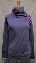 NIKE Women&#39;s Pro Hyperwarm Purple Side Tie Top Small - $20.27