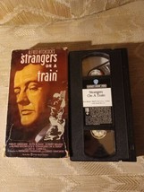 Alfred Hitchcock Strangers On A Train VHS 1991 Vintage Black &amp; White Hor... - £7.74 GBP