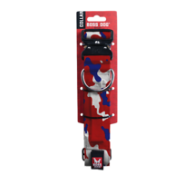 Boss Dog Tactical Adjustable Dog Collar Red, White, &amp; Blue, 1ea/Medium, 15-18 in - £49.81 GBP