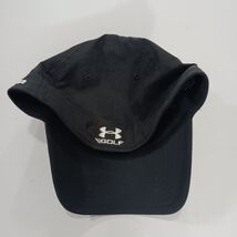 Under Armour Golf Men's L/XL Back Fitted Black Baseball Cap Hat image 2