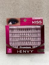 I ENVY BY KISS LUXE BLACK FLARE LONG 70 INDIVIDUAL LASHES #KPE03B - £2.39 GBP