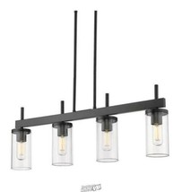 Golden Lighting Winslett 4-Light Matte Black Linear Pendant - £163.42 GBP