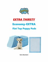 300 17x24&quot; Extra Thirsty Flat Top Extra Absorbent Economy Puppy Piddle Pads 2x&#39;s - £36.36 GBP