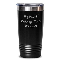 Funny Quote Principal Tumbler, Gift from Friends for Birthday, My Heart Belongs  - £26.36 GBP+