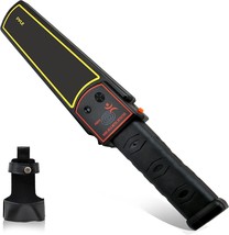 Black Portable Battery-Operated Super Handheld Metal Detector Wand Security - £36.75 GBP