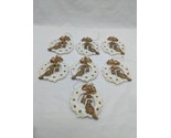Lot Of (7) Christmas Partridge In A White Christmas Wreath Plastic Ornam... - $41.57