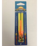 SUMMER ICE ROD N BOBBS SI3Y 3&quot; Yellow 2 Pk 2 Bases &amp; Refills-RARE-SHIP N... - €7,54 EUR