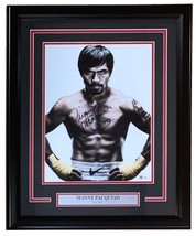 Manny Pacquiao Signed Framed 11x14 Boxing Photo BAS - $290.99