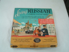 Vintage living Russian a complete language course record set  1950s - $25.69